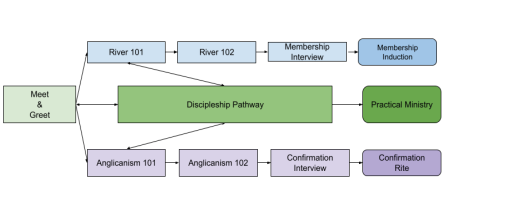Flow chart for newcomer integration